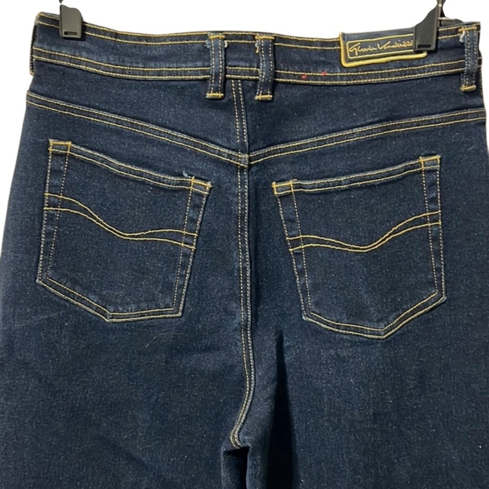 VNTG Gloria Vanderbilt Swan Logo Dark Designer Jeans - Picture 4 of 6